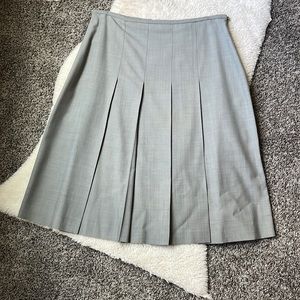 Gray Pleated Skirt
